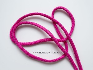 SZNUREK BAWEŁNIANY - RÓŻOWY, FUKSJA - 6mm
