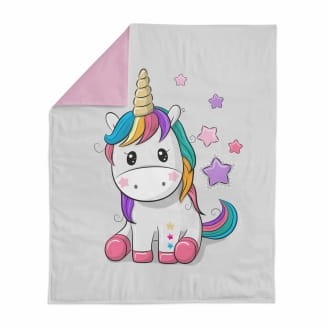 tkaninowy magazyn tkaniny katowice - panel kocyk, jednorożec tęczowy, unicorn.jpg