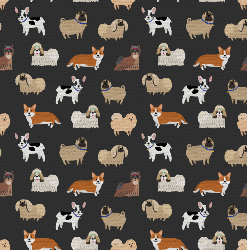 tkaninowy magazyn - tkaniny hurtownia - poliester oxford - pieski, psy, pasiaki.png