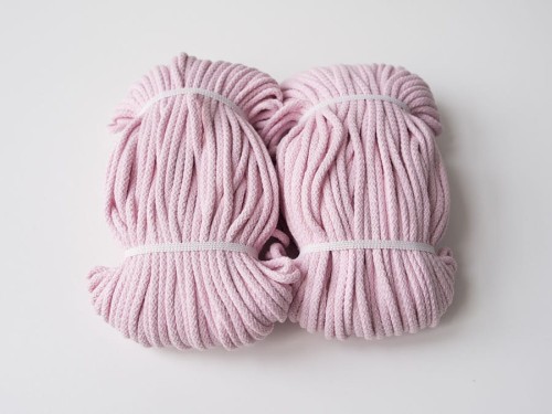 tkaninowy magazyn - sznurek bawełniany 5mm motek rolka - pudrowy róż.jpg
