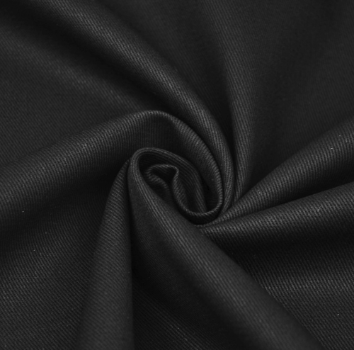 tkaninowy magazyn - tkanina bawełniana - drelich - czarny .png