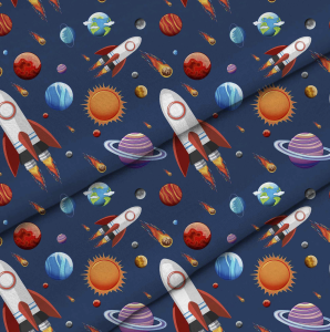 TKANINA POLIESTROWA - KOSMOS