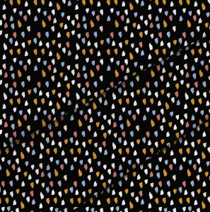 TKANINA POLIESTROWA - KOLOROWE CIAPKI, DESZCZYK