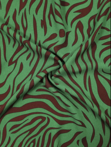tkaninowy magazyn - tkaniny katowice mickiewicza -  wiskoza - zielono-brązowa zebra.png