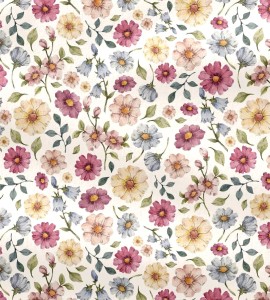 BAWEŁNA - WIOSENNE MINI KWIATUSZKI