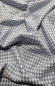 BAWEŁNA - KRATKA VICHY - BIAŁO-BŁĘKITNA 5mm