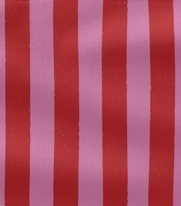 TKANINA POLIESTROWA - RÓŻOWO-CZERWONE PASKI