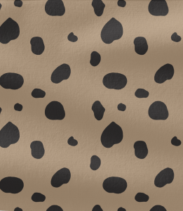 TKANINA POLIESTROWA - CĘTKI NA KARMELU