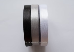 CZARNA - TASIEMKA  GŁADKA 12mm  