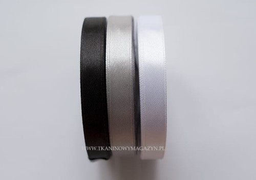 tkaninowy magazyn katowice pasmanteria - tasiemki satynowe białe i czarne.jpg