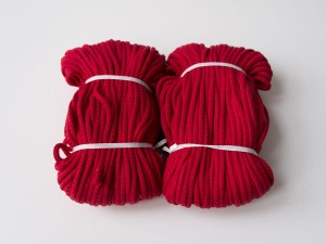 SZNUREK BAWEŁNIANY - CZERWONY - MOTEK 50M
