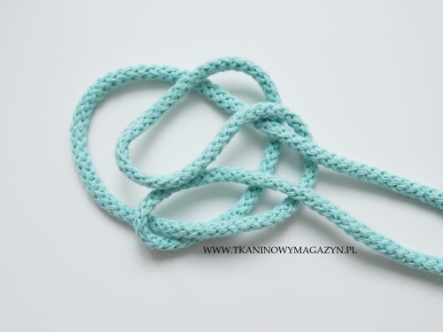 Tkaninowy Magazyn Katowice Pasmanteria Hurtownia - sznurek bawełniany - miętowy, mint.jpg