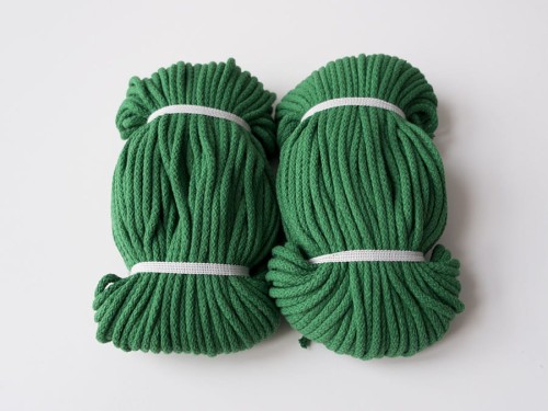 tkaninowy magazyn - sznurek bawełniany 5mm motek rolka - zielony.jpg